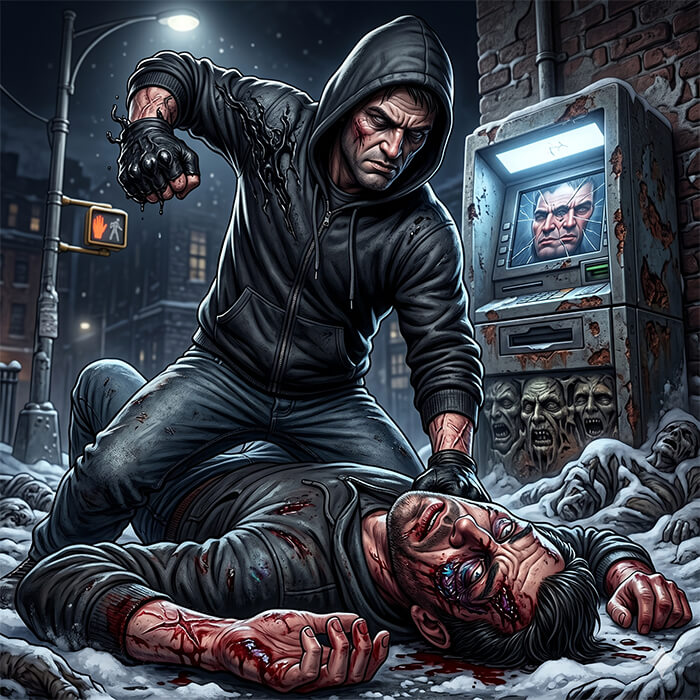I Met Myself Behind the ATM - Psychological Night Shift Mystery Story Cover Art